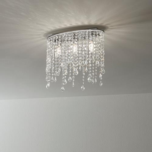 PLAFONIERA BREEZE CROMO 3XE14 40X36CM