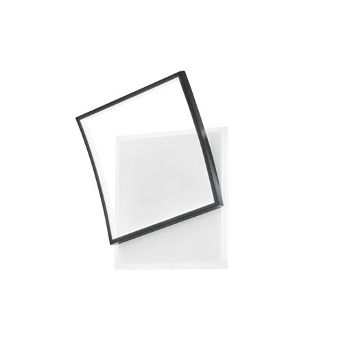 PLAFONIERA LED AYRTON QUADRATA NERA 42W