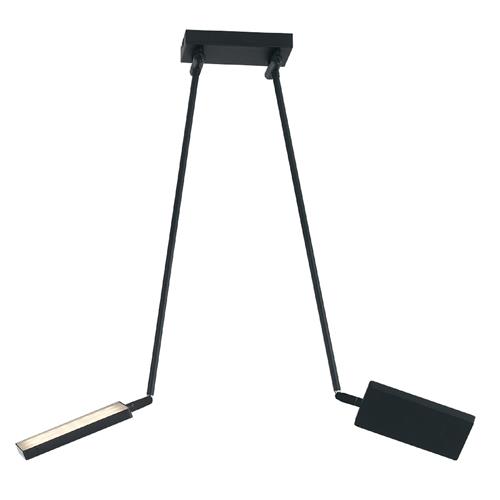 PLAFONIERA LED BOOK NERA 36W 3640LM 3200