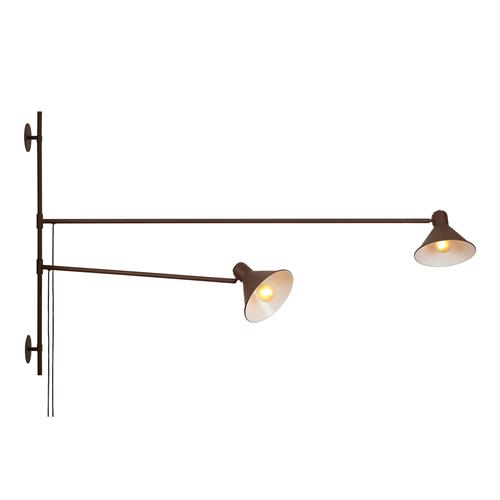 APPLIQUE DUETTO REGOLABILE CORTEN 2XE27