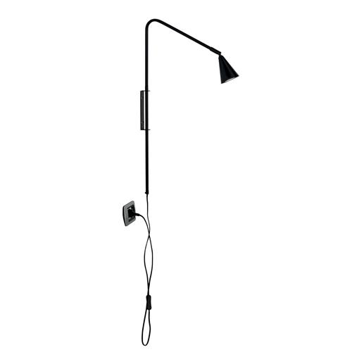 APPLIQUE ENEA NERA 1XGU10 37,7X9X69,5CM