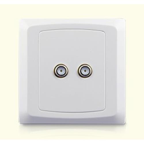 SATELLITE SOCKET+ISOLATED COAXIAL SOCKET