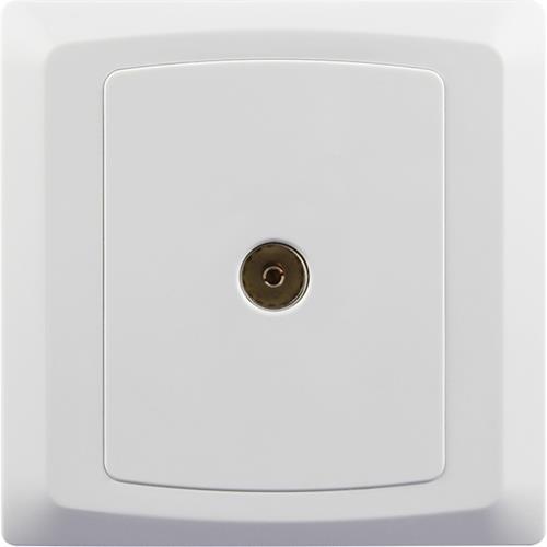 ISOLATED COAXIAL SOCKET SINGLE+ONE BRANC