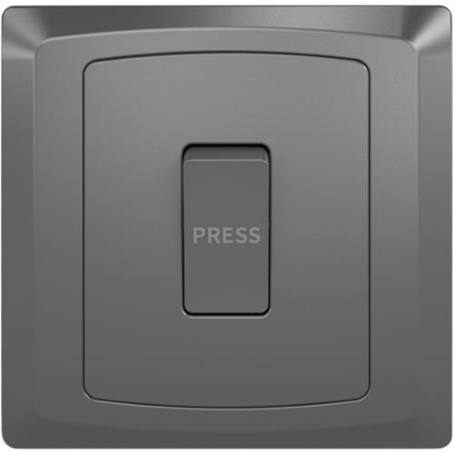 10A BELL SWITCH (PRESS) DRK GRY