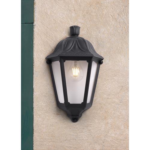 IESSE LANTERN BLK W/CLEAR DIFF