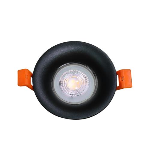 D/L SANDY BLACK GU10 RND HORN ADJ