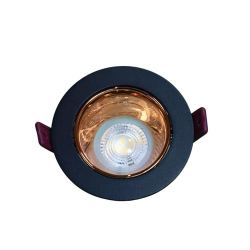 D/L SANDY BLACK+COPPER GU10 RND