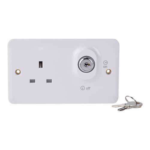 Lisse - switched socket - lockable - 2 g