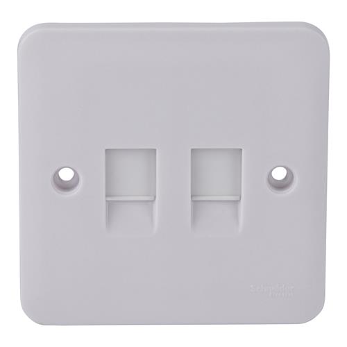 Lisse - data socket - twin RJ45 Cat 5e