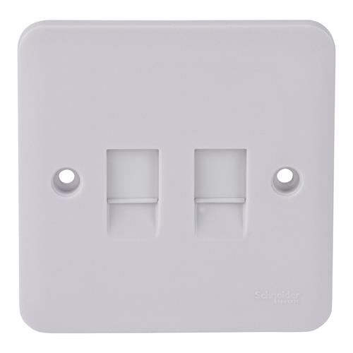 Lisse - data socket - twin RJ45 Cat 6