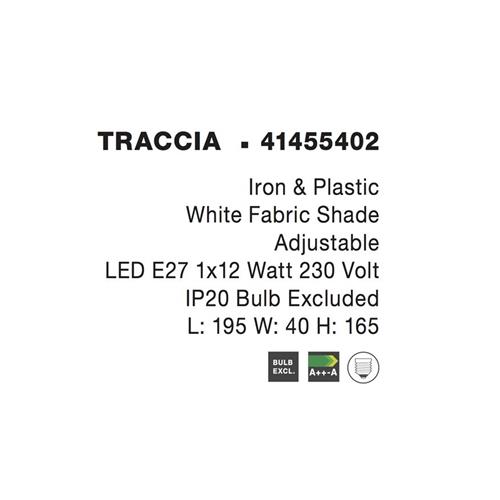 Iron & Plastic  White Fabric Shade LED E