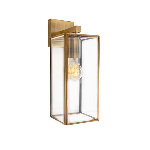Antique Brass Metal  Clear Glass  LED E2