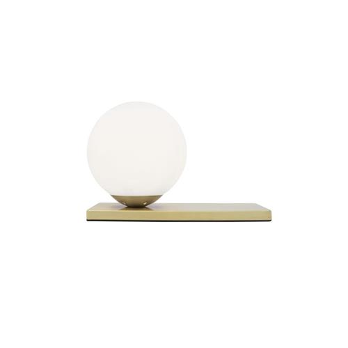 Opal Glass Brass Metal Base LED E14 1x5