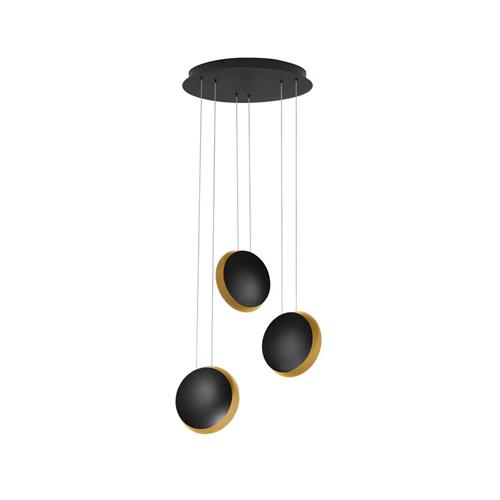 Sandy Black & Gold Aluminium LED 18 Watt