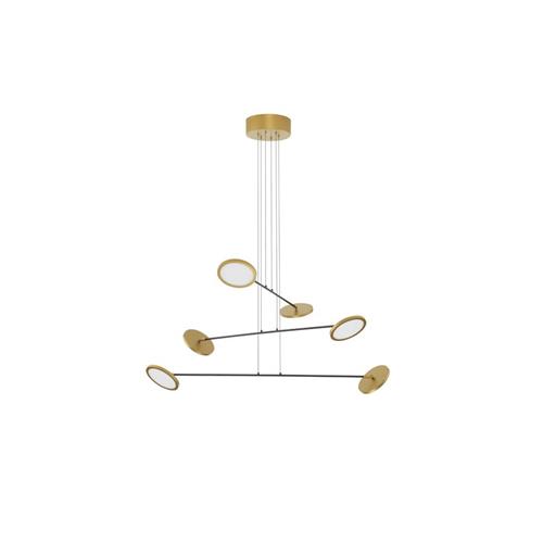 Triac Dimmable Black & Gold Metal & Acry