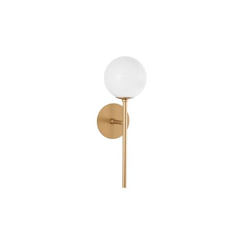 Milky White Glass Brass Gold LED G9 1x5