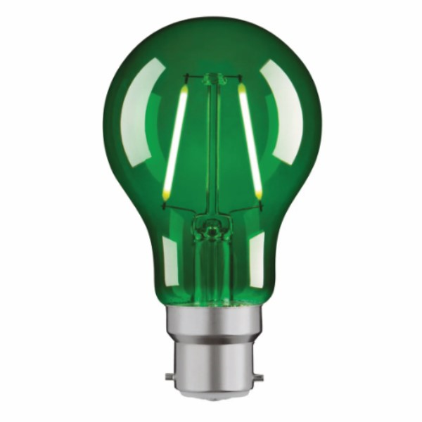 GREEN FIL A60 230V 2.5W B22 300° 250LM