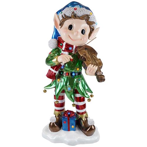 ELF VIOLIN 42.6X33.5X89CM-MULTICOLOR-LED