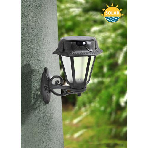 BISSO ROSETTA BLK FROSTED SOLAR LED 1NR