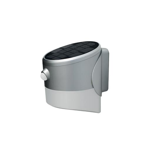 PIR SOLAR WALL LANTERN 200LM 2W GRY 40K