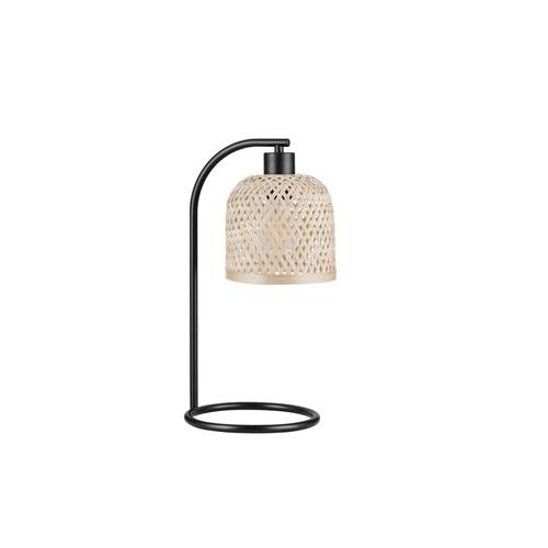 Natural Bamboo & Black Metal  LED E27 1x