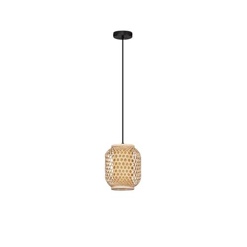 Rattan & Sandy Black Steel Base  LED E27