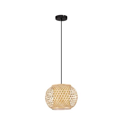 Rattan & Sandy Black Steel Base LED E27