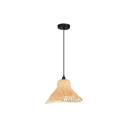 Rattan & Sandy Black Steel Base  LED E27