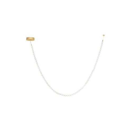 Triac Dimmable  Gold Metal & Opal Glass