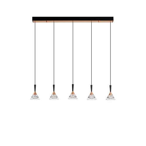 Triac Dimmable  Matt Black Gold Metal &