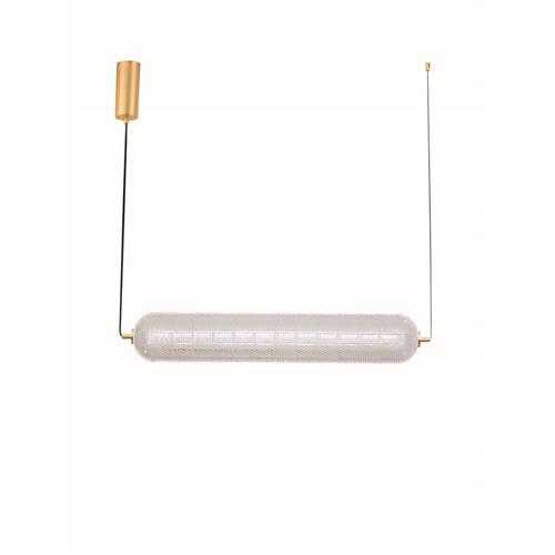 Triac Dimmable  Brass Gold Metal & Clear
