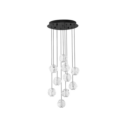 Triac Dimmable  Sandy Black & Chrome Met