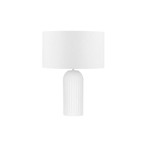 White Gypsum & White Fabric Shade LED E2