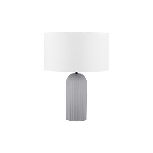 Gray Natural Concrete & White Fabric Sha