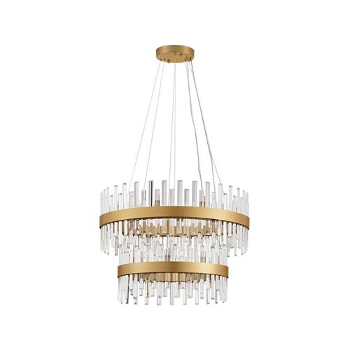 Satin Gold Metal Clear Crystal (114 pcs)