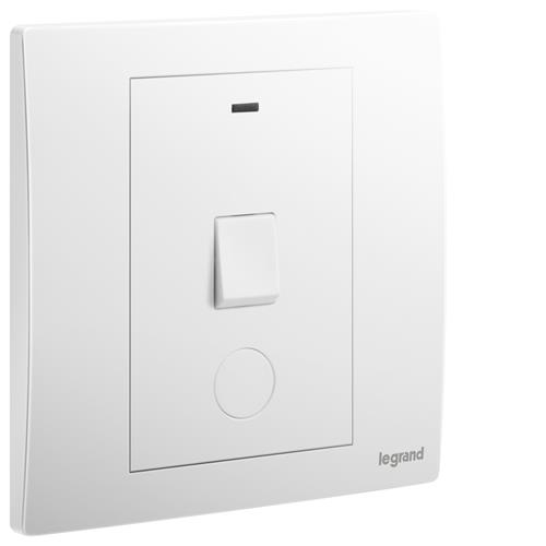 MW 1G 1W 20A DP SW+LED + CABLE O