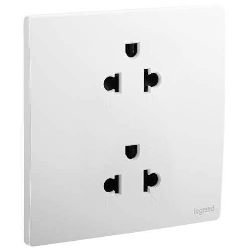 MW 1G EURO-US 16A 2X2P+EARTH SKT