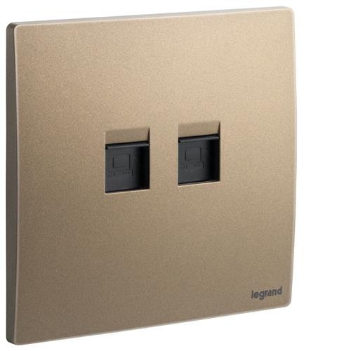 DB DOUBLE RJ45 CAT5E UTP SOCKET