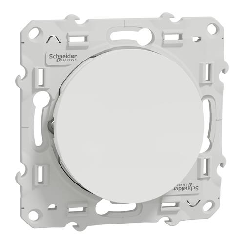 ODACE WH PUSBUTTON 10A SCREW CONN.