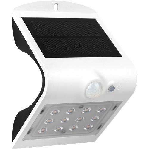 PIR SOLAR WALL IP65 27K 1.5W BLK 40K