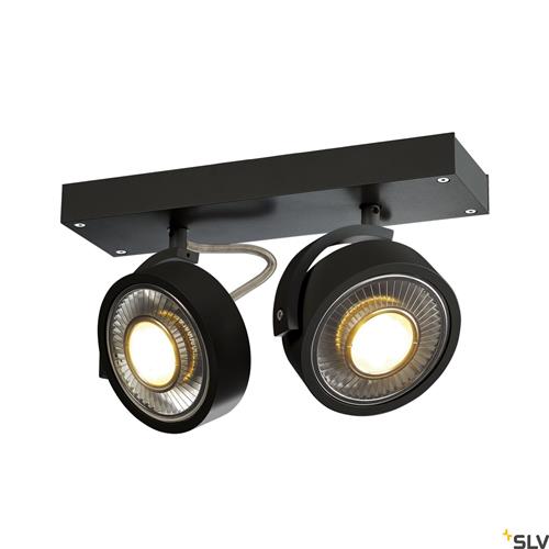 KALU DOUBLE QPAR111 CW black IP20