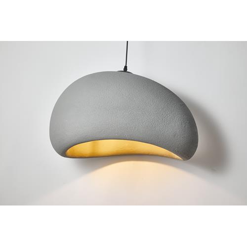 50cm Pendant light E27 sock. cement grey