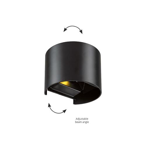Wall Lamp Black Round Greg