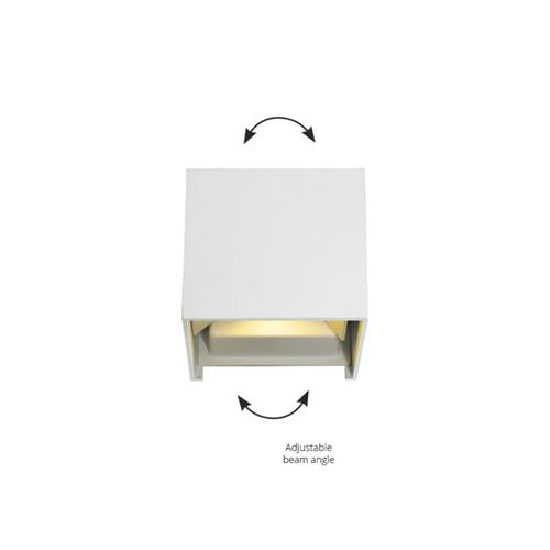 Wall Lamp White Square Greg