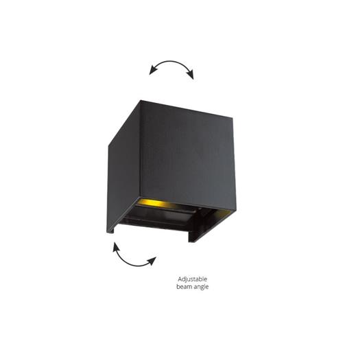 Wall Lamp Black Square Greg