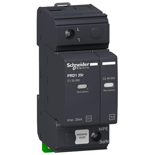 SURGE PROTECTION 1P+N TYPE 1 + 2 25kA