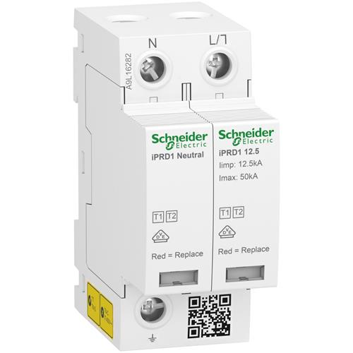 SURGE PROT 2P TYPE 1+2 12.5/50KA + AUX