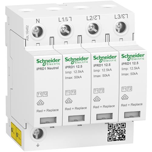 SURGE PROT 4P TYPE 1+2 12.5/50KA + AUX