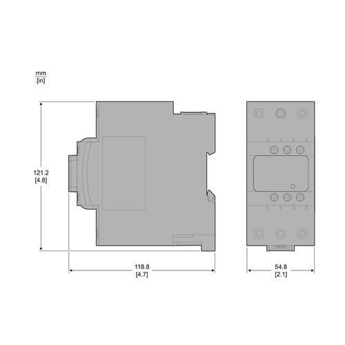 TeSys 3P EVLK CTR 50A 22KW AC3 60VDC
