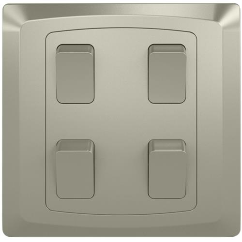 4 GANG 2 WAY PLATE SWITCH(3X3)